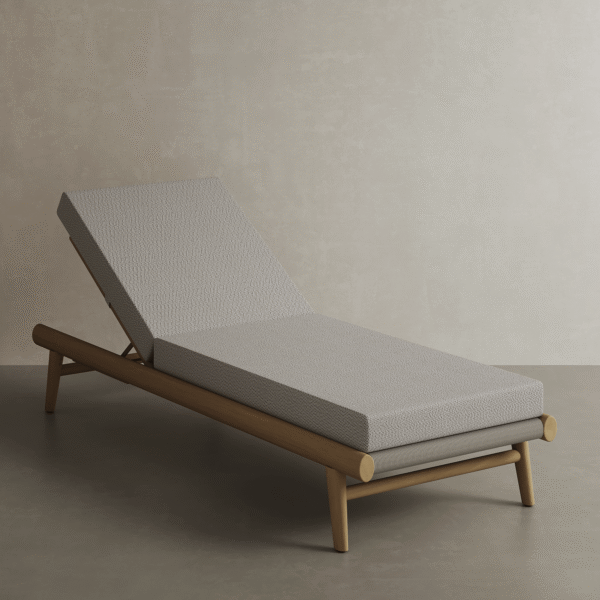 N1 Sun Lounger Light Teak