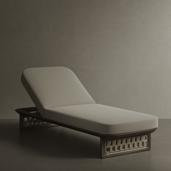 N2 Sun Lounger Dark Teak