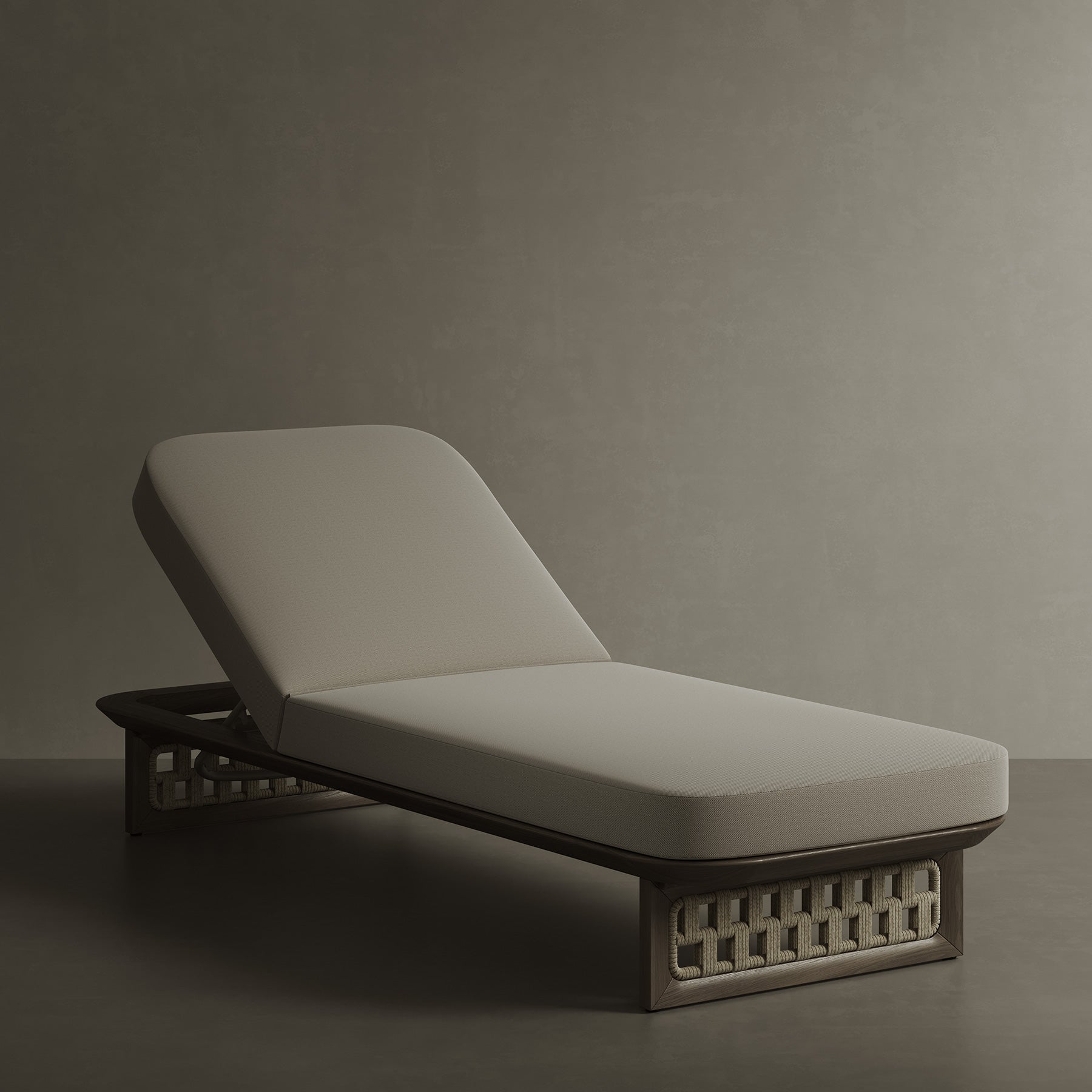 N2 Sun Lounger Dark Teak