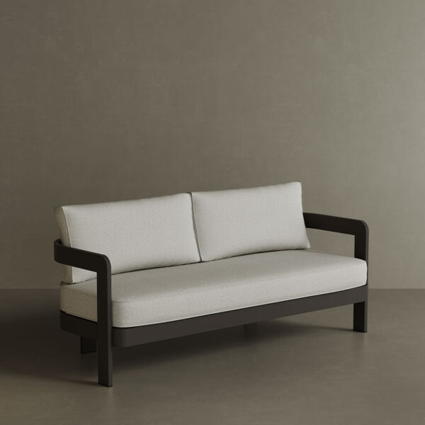 N3 Kohl Three Seater Sofa Bone Canvas