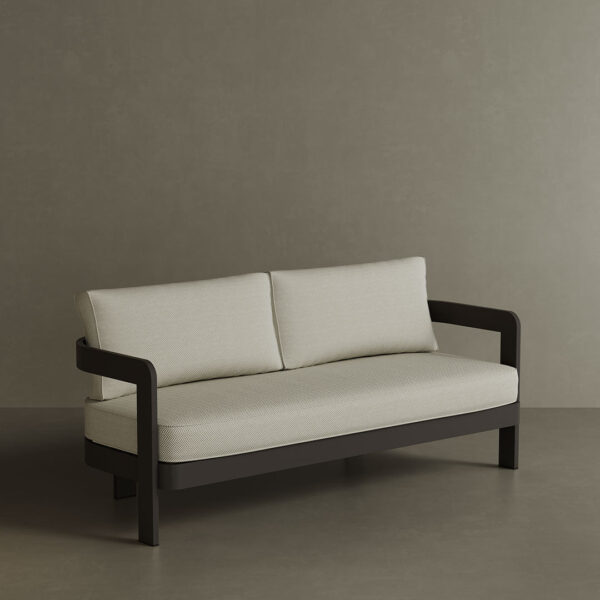 N3 Kohl Three Seater Sofa Pearl Herringbone