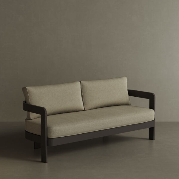 N3 Kohl Three Seater Sofa Sand Canvas