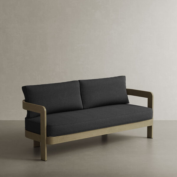 N3 Oak Three Seater Sofa Shadow Canvas