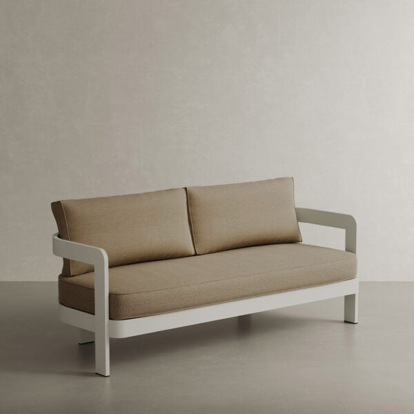 N3 Stone Three Seater Sofa Wheat Canvas