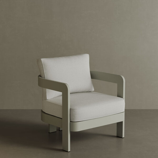 N3 Taupe Lounge Chair Cirrus Textured Weave