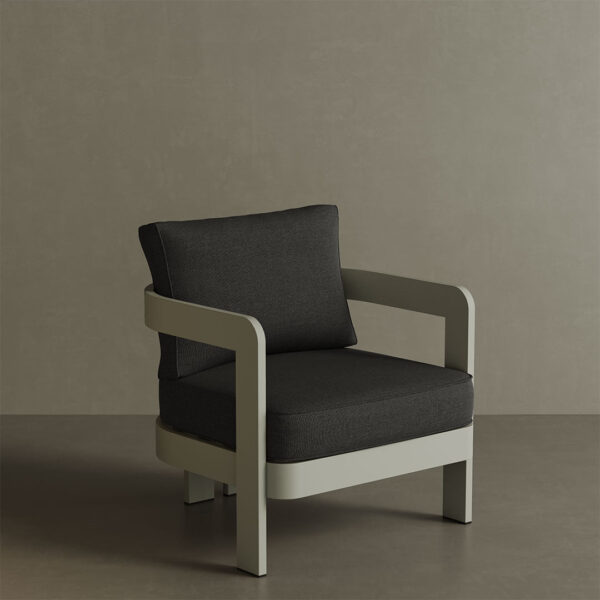 N3 Taupe Lounge Chair Shadow Canvas