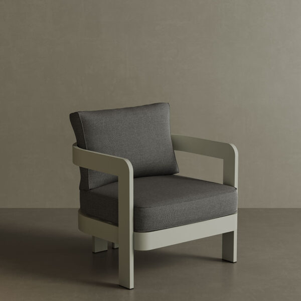N3 Taupe Lounge Chair Smoke Weave