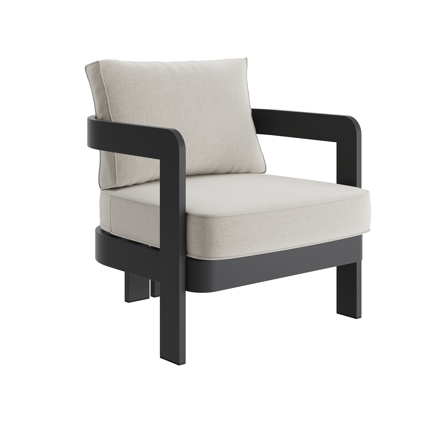 N3 Kohl Lounge Chair Bone Canvas - Image 2