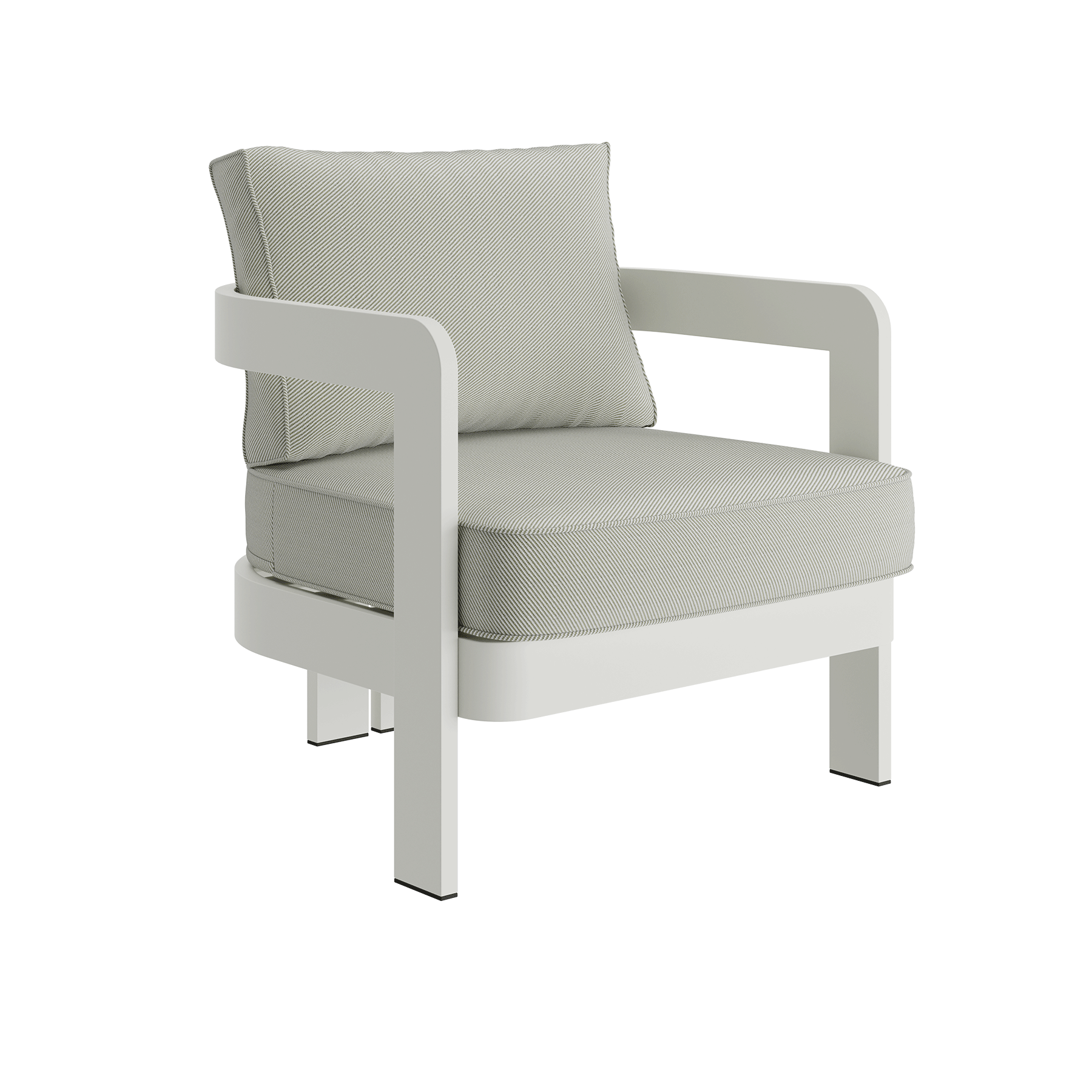 N3 Stone Lounge Chair Sage Twill - Image 3