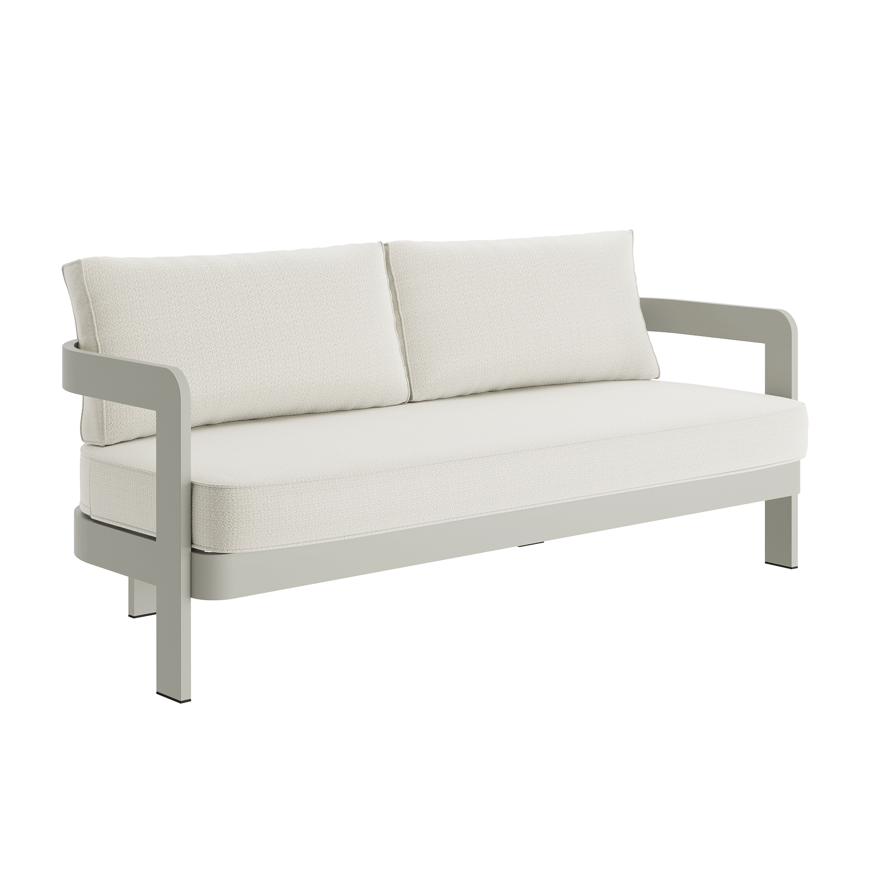 N3 Taupe Three Seater Cirrus Textured Weave - Image 3