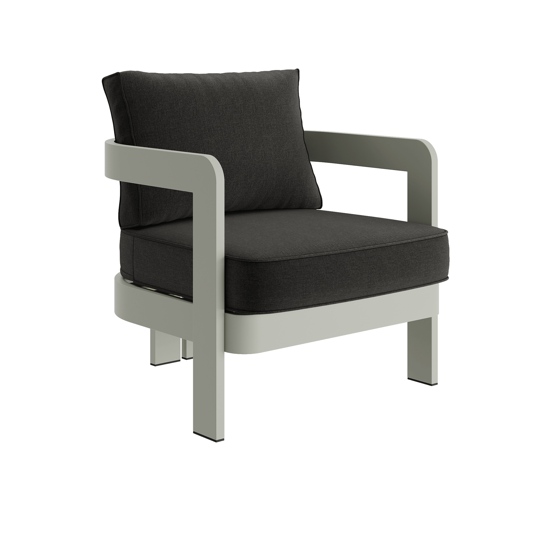 N3 Taupe Lounge Chair Shadow Canvas - Image 2