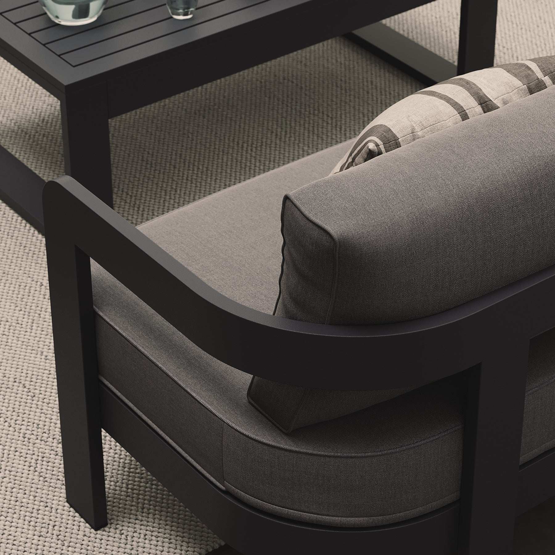 N3 Kohl Lounge Chair Smoke Weave - Image 2