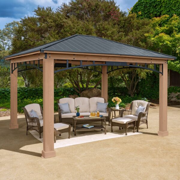 Yardistry 12 x 14 ft Steel Gazebo