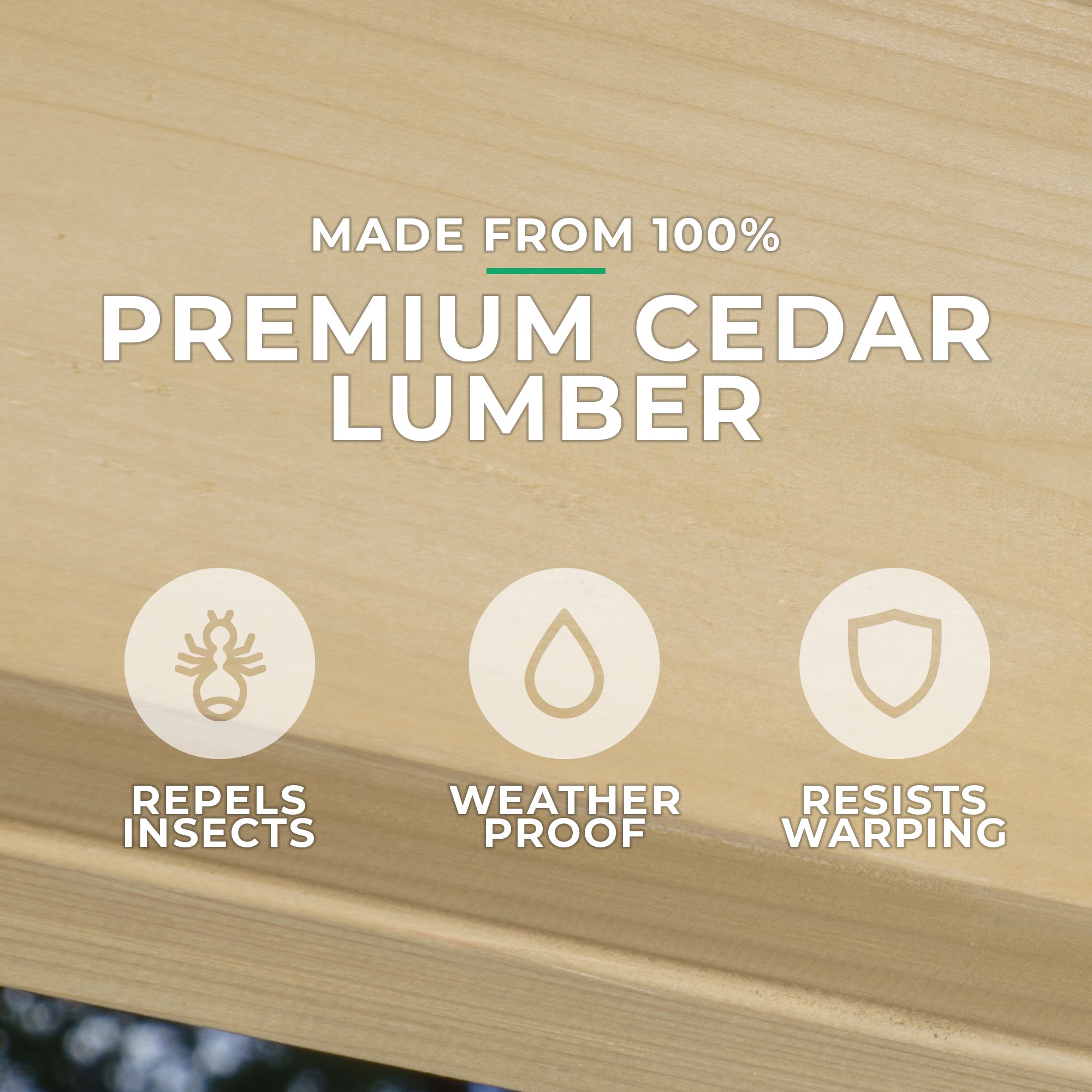 Yardistry 10 x 12 ft Cedar Meridian Pergola - Image 5