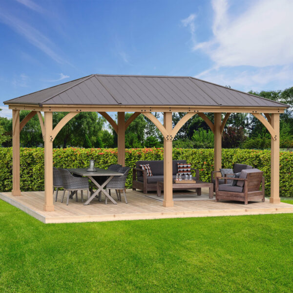 Yardistry 12x20 Ft Wood Gazebo