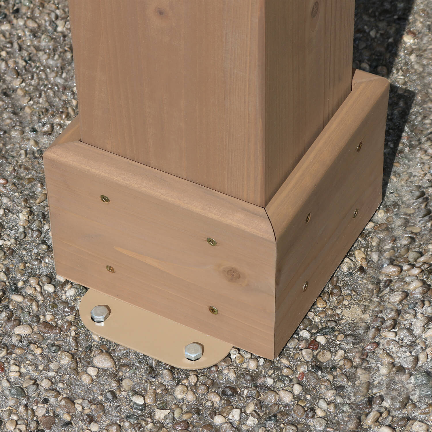 Yardistry Pergola Mocha Brown 12 x 12 ft Wood - Image 5