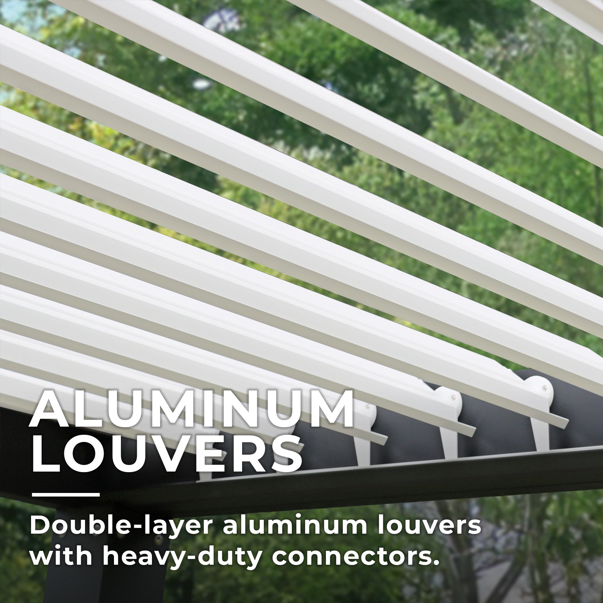 Yardistry Aluminum Louvered Room 10 x 12 ft - Image 7