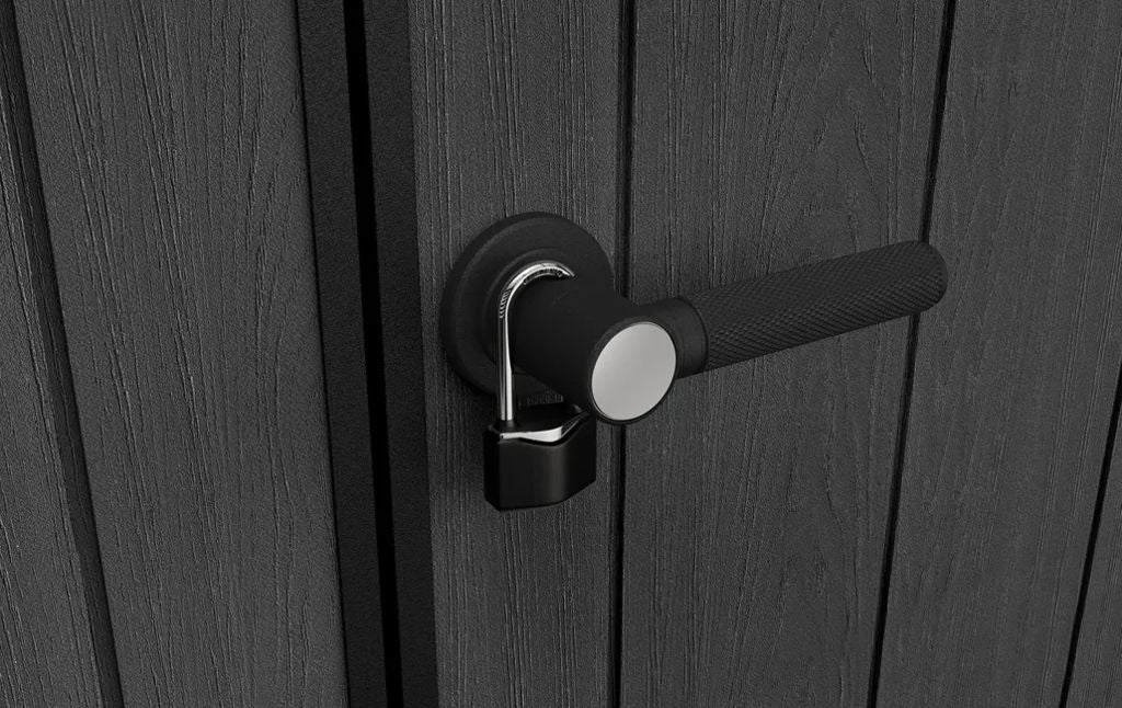 Keter Oakland 11x7.5 ft Grey Resin Outdoor Storage Shed - Image 7