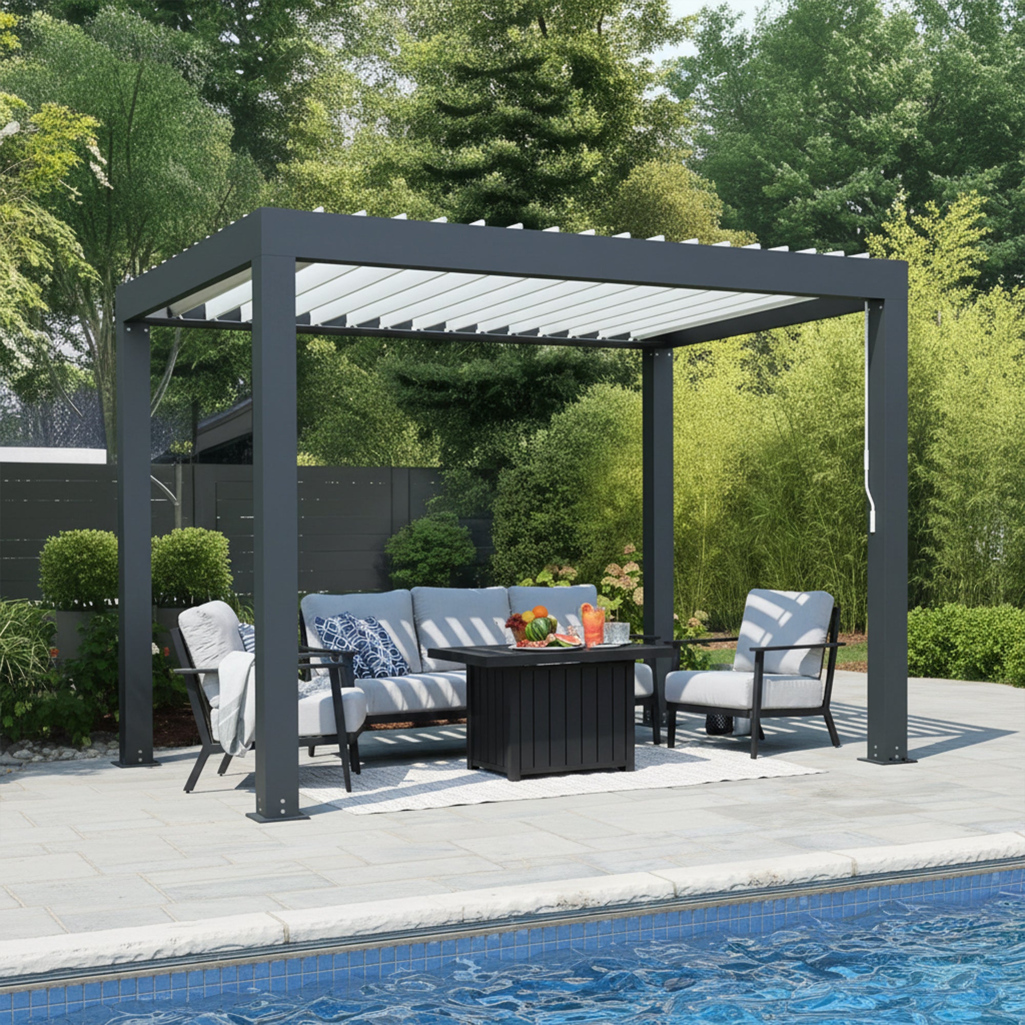 Yardistry Aluminum Louvered Room 10 x 12 ft - Image 2