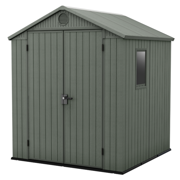 Keter Darwin 6x6 ft. Outdoor Storage Shed, Green