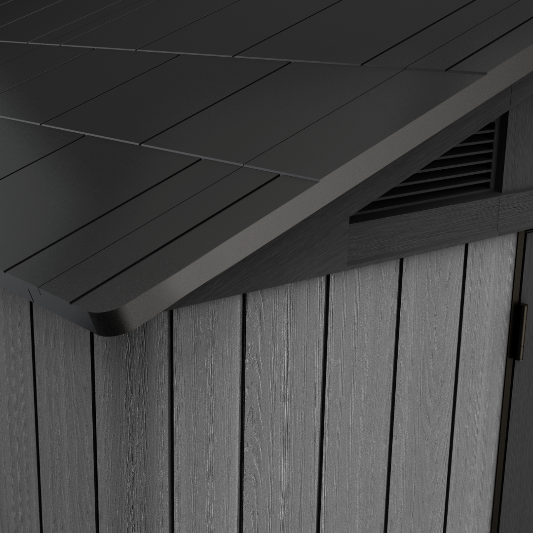 Keter Stronghold 8x8 ft Evotech+ Resin Outdoor Storage Shed - Image 4