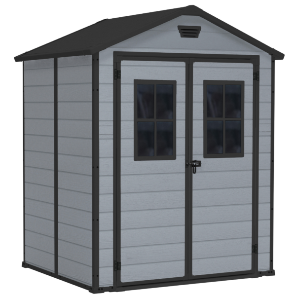 Yardvo Manor 6x5 ft Resin Outdoor Storage Shed