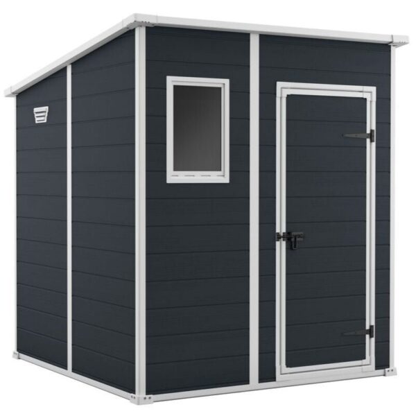 Yardvo Manor 6x6 ft Resin Outdoor Storage Shed
