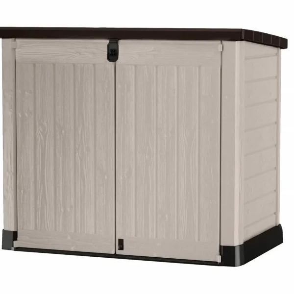 1200L Outdoor Garden Storage Shed with Wide Doors & Weatherproof Design