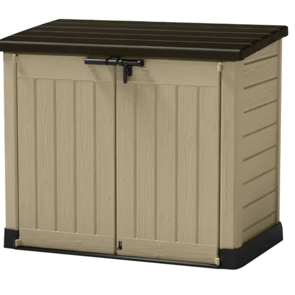 1200L Storage Shed - Beige / Brown