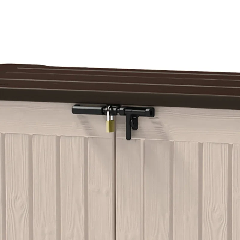 1200L Storage Shed - Beige / Brown - Image 8
