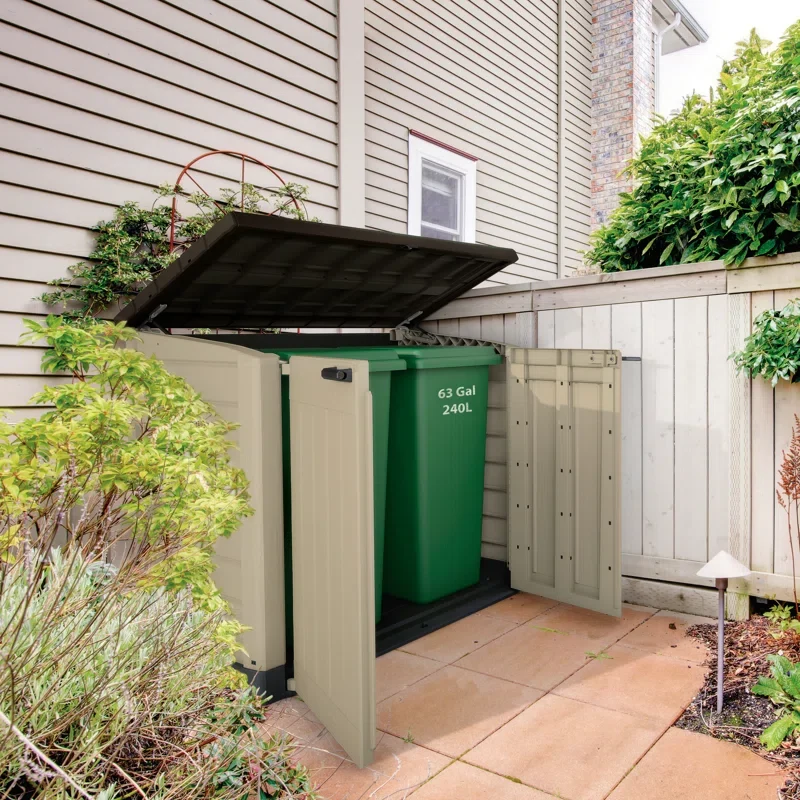 1200L Storage Shed - Beige / Brown - Image 10