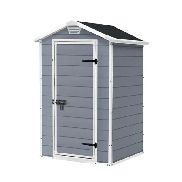 4x3ft Outdoor Garden Storage Shed with Weatherproof Design & Ventilation