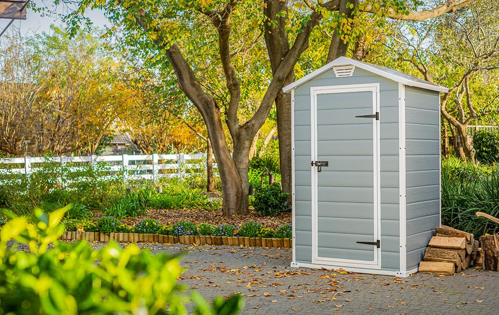 4x3ft Outdoor Garden Storage Shed with Weatherproof Design & Ventilation - Image 6