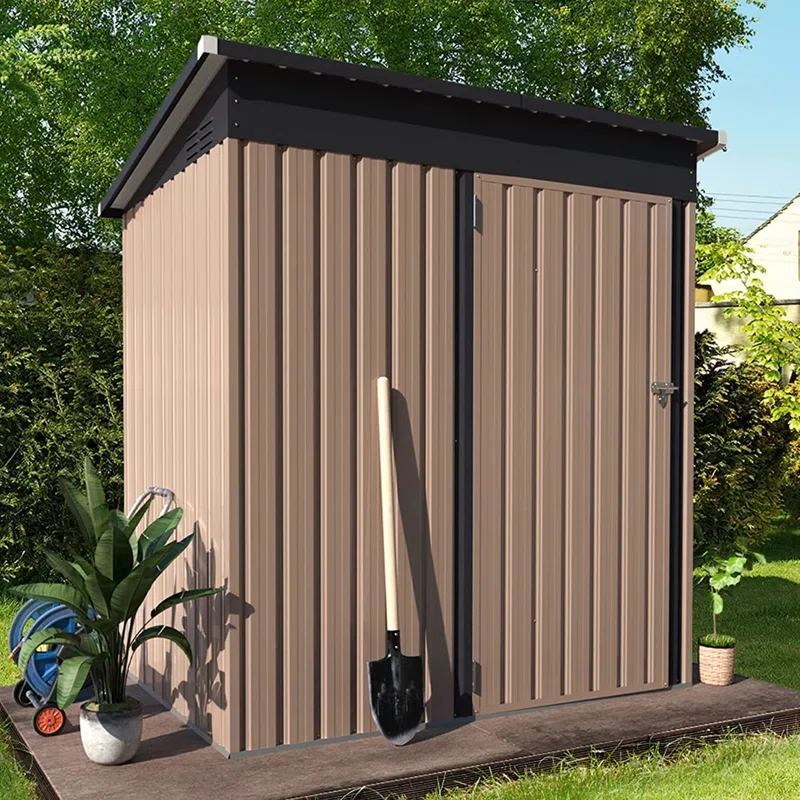 5 Ft. W X 3 Ft. D Metal Lean-To Garden Shed - Image 3
