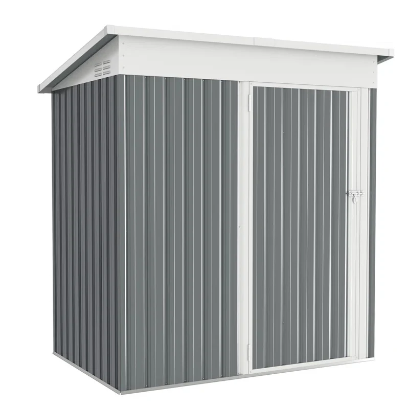5 Ft. W X 3 Ft. D Metal Lean-To Garden Shed - Image 6