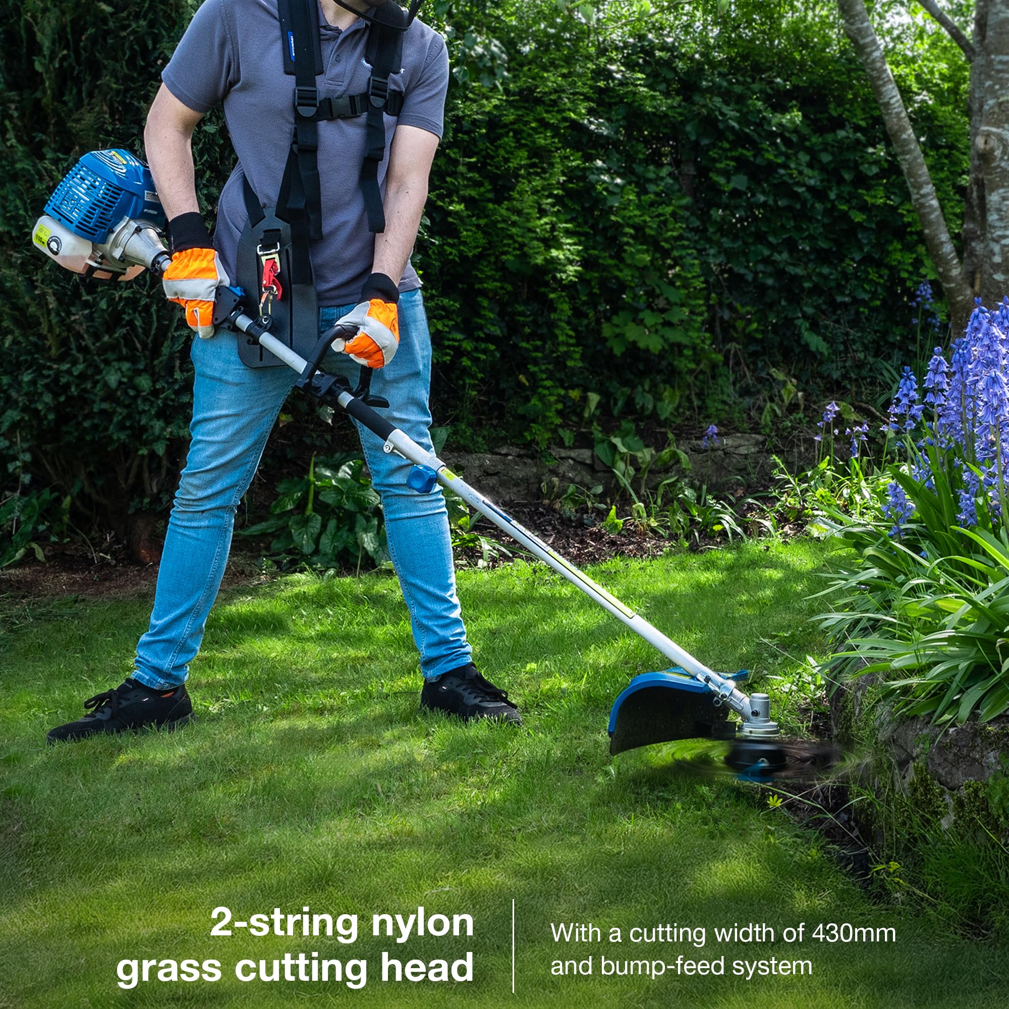 5-in-1 Petrol Garden Multi Tool with Hedge Trimmer, Chainsaw & Brushcutter Attachments - Image 5