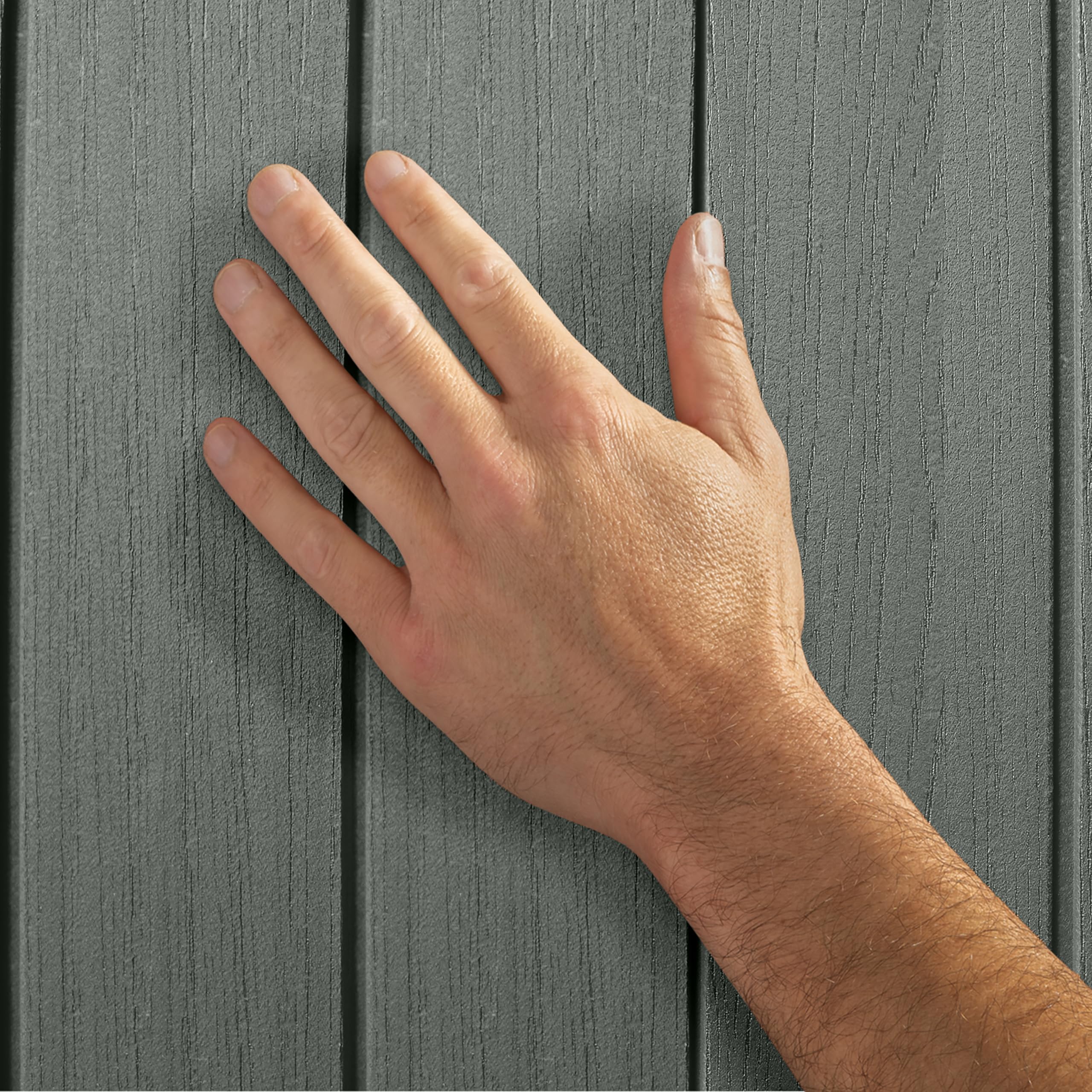 6x8ft Outdoor Garden Storage Shed with Double Doors & Wood-Effect Finish - Image 2