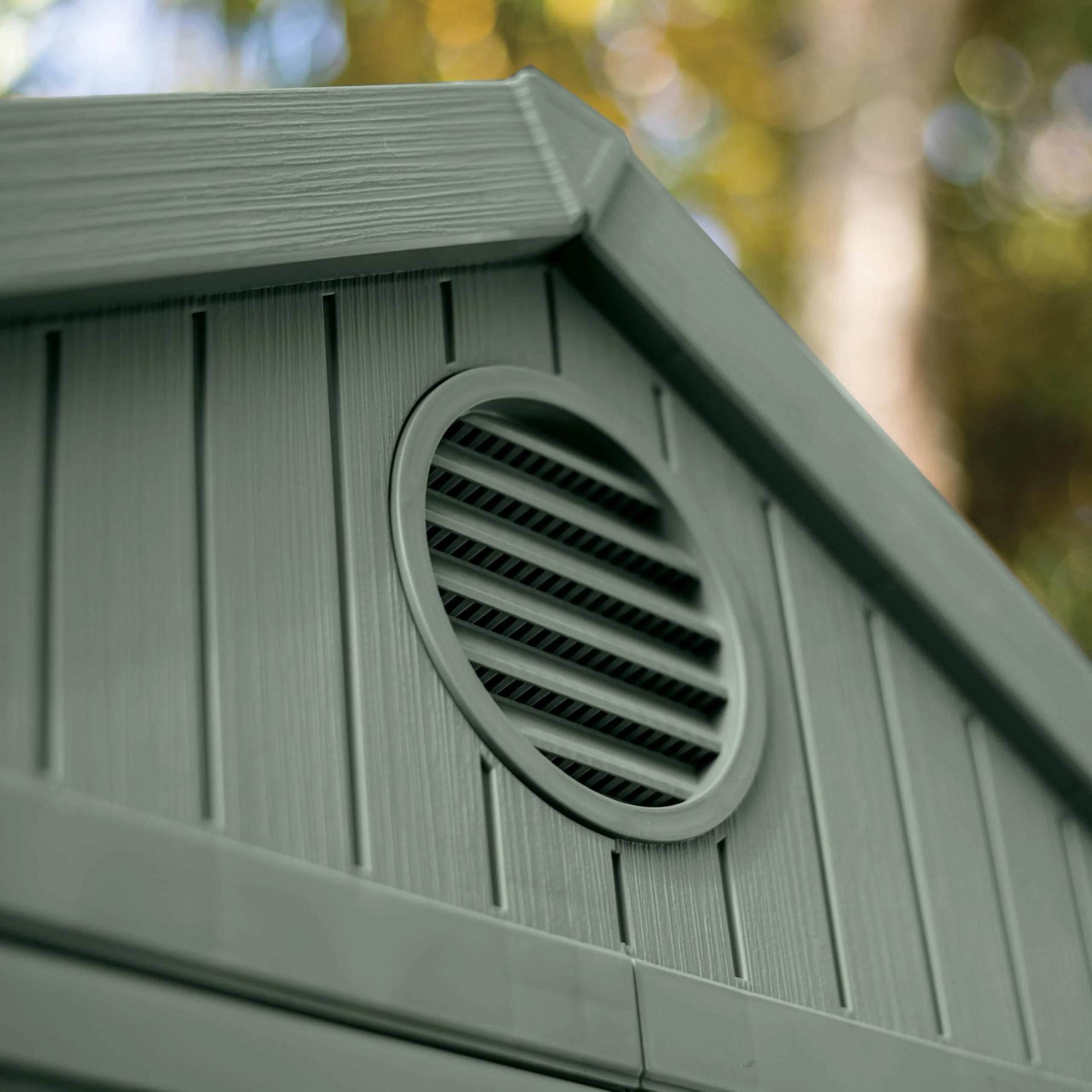 6x8ft Outdoor Garden Storage Shed with Double Doors & Wood-Effect Finish - Image 4