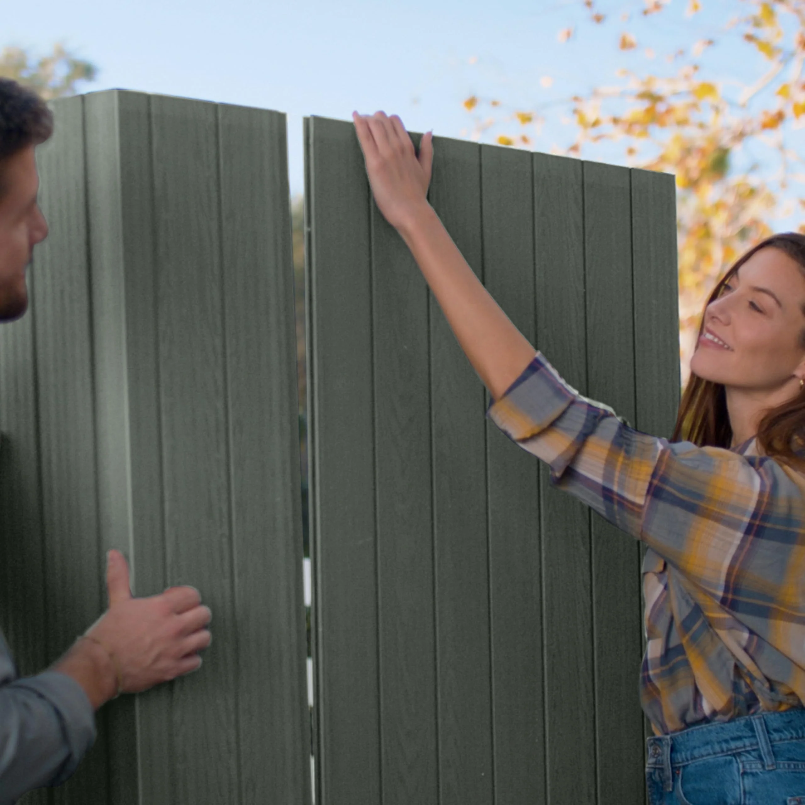 6x8ft Outdoor Garden Storage Shed with Double Doors & Wood-Effect Finish - Image 5