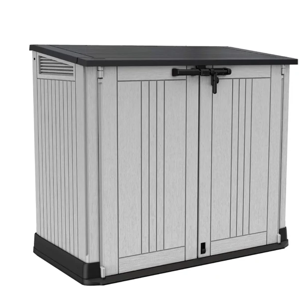 880L Outdoor Garden Storage Shed with Lockable Doors & Weatherproof Design