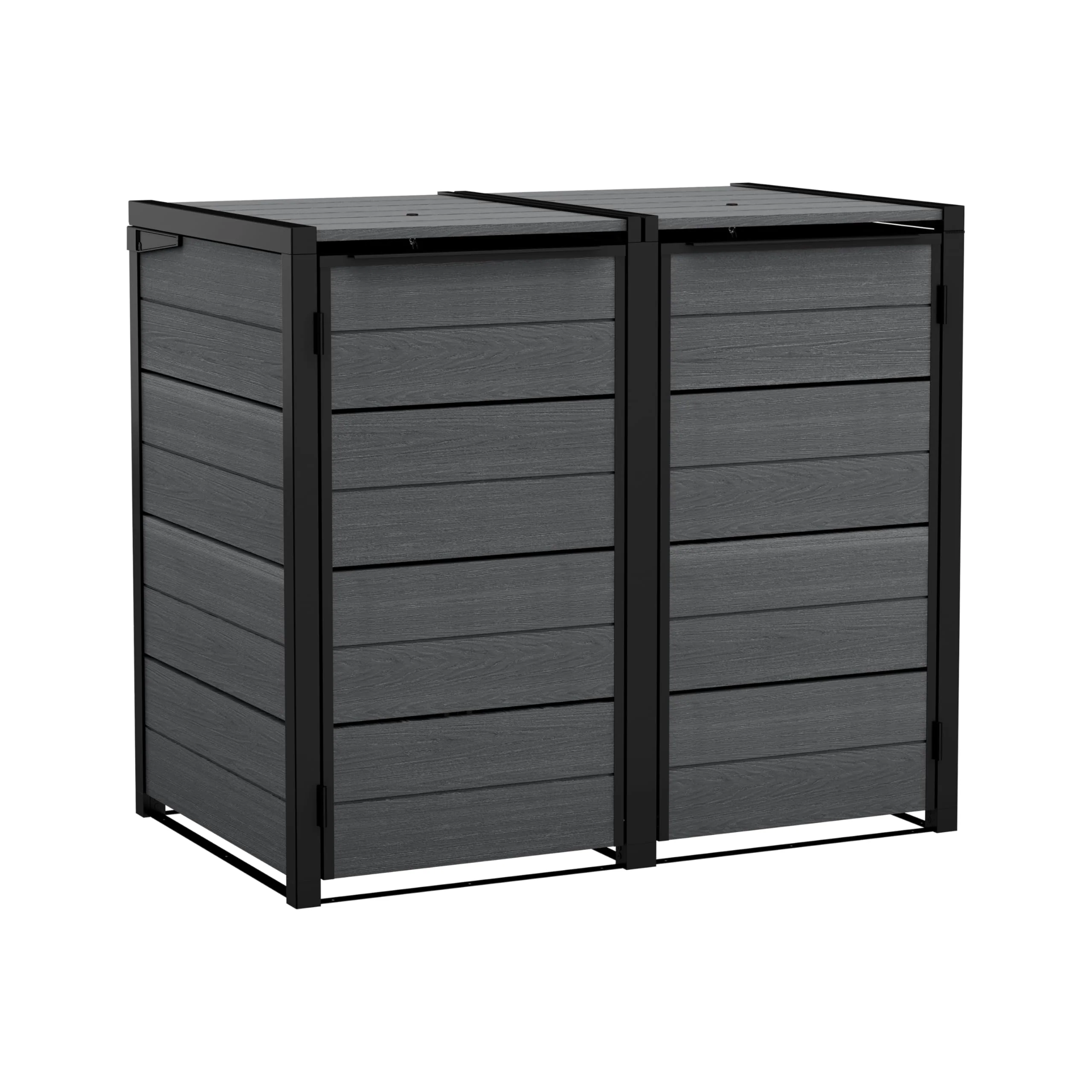 Double Wheelie Bin Storage Unit with Weatherproof Design & Easy Access Lid